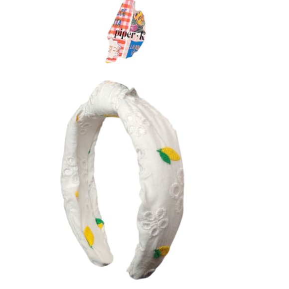 Piper K Embroidered Lemon Headband - Picture 3 of 4